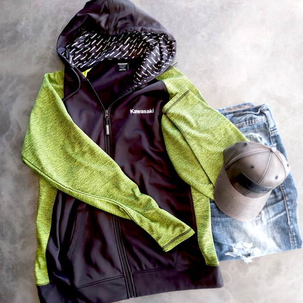 Kawasaki Full Zip Hooded Sweatshirt