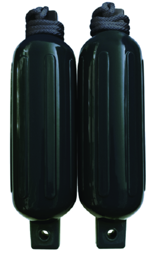 Seachoice Twin Eye Ribbed Fender Kit - Black