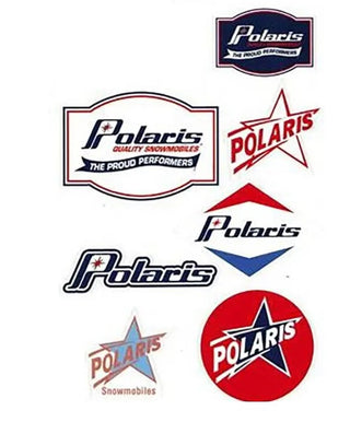 Sticker Sheet with Retro Logos