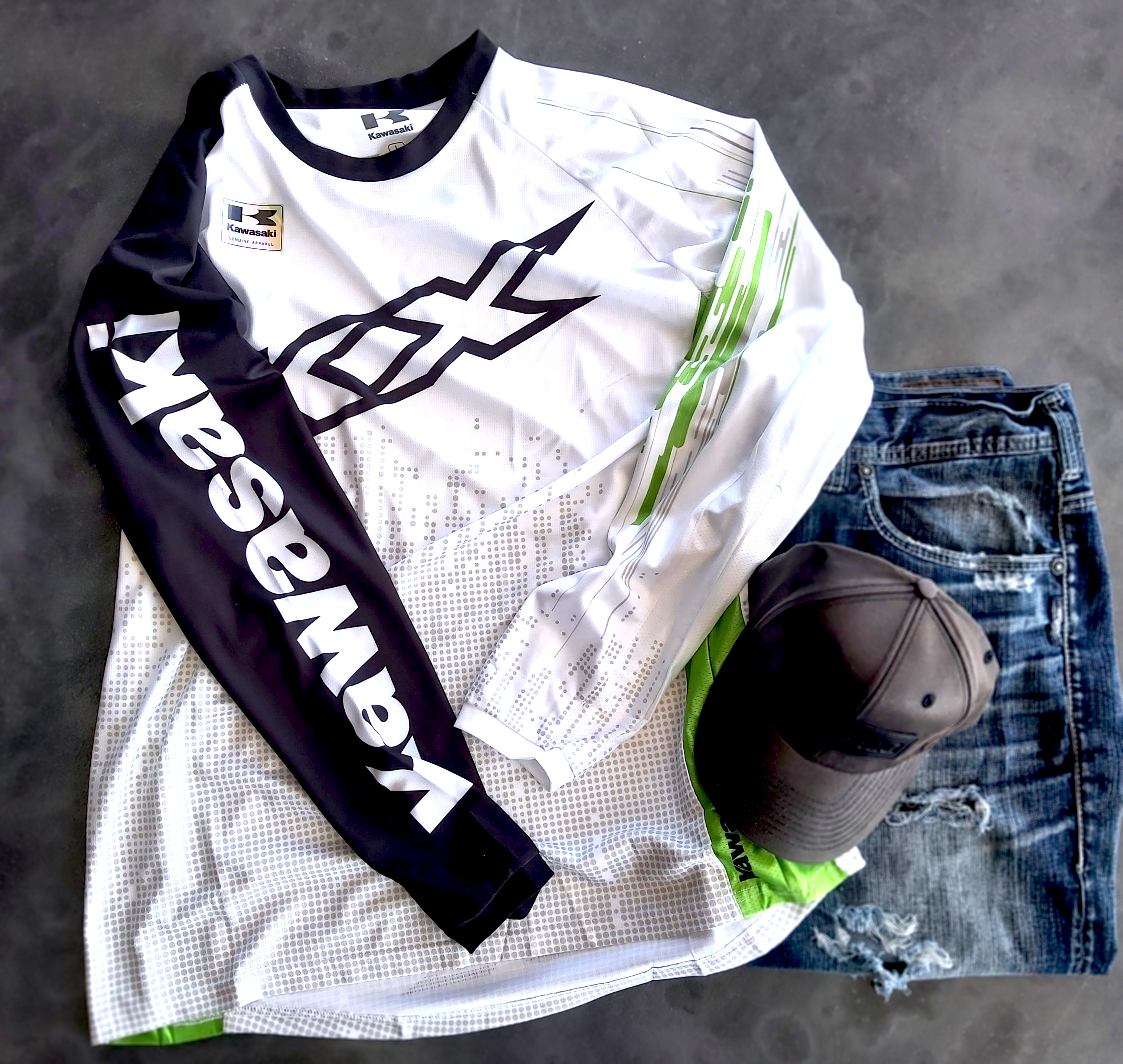 Kawasaki motocross best sale jersey