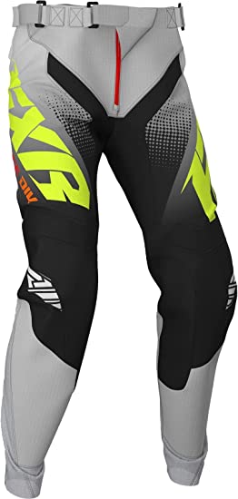 FXR Clutch Youth MX Offroad Pants Black/Gray Fade/Hi-Vis/Nuke Red 24 USA