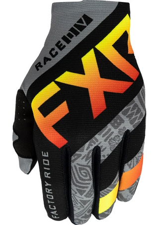 Buy gray-aztec-black-red-hi-vis FXR Slip On Lite MX Glove