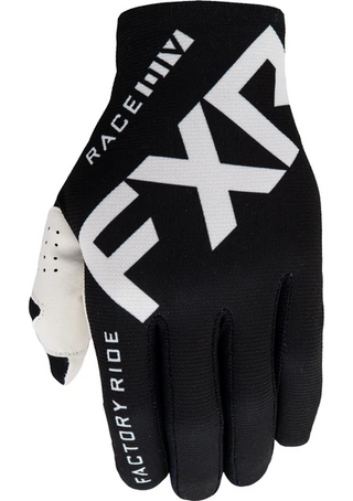 Buy black-white-21 FXR Slip On Lite MX Glove