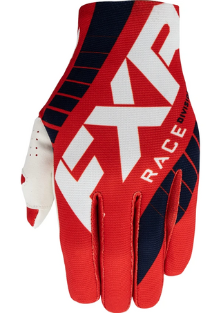Buy red-navy FXR Slip On Lite MX Glove