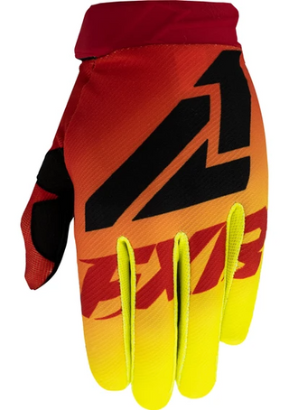 Buy red-hi-vis FXR Clutch Strap MX Glove