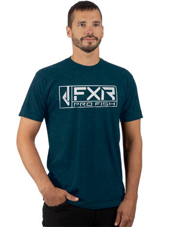 FXR Excursion Tech Mens Short Sleeve T-Shirt Steel Heather/Gray
