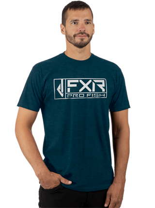 FXR Excursion Tech Mens Short Sleeve T-Shirt Steel Heather/Gray