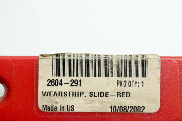 Arctic Cat New OEM Wearstrip, Slide-Red, #2604-291