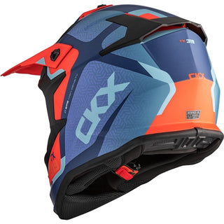 CKX TX319 Laxer Off Road Helmet - Matte Red/Blue