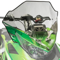 Arctic Cat Mid Clear Tinted Windshield - Team Arctic Green - 2012-2017 ZR F XF M