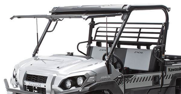 Kawasaki Mule Pro FXR UTV Flip Up Polycarbonate Windshield - MotorsportsGear