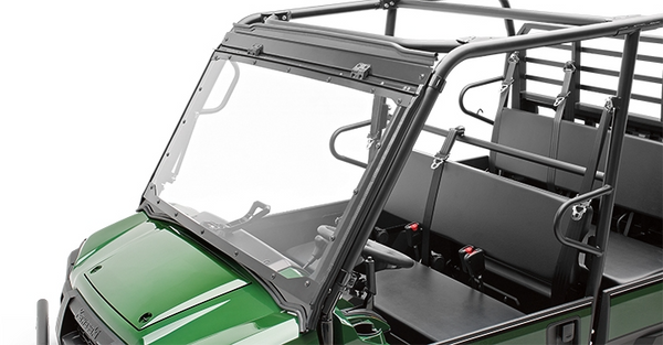 Kawasaki Mule PRO FX & DX UTV Flip Up Polycarbonate Windshield