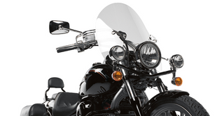 Kawasaki Vulcan 900 Custom Motorcycle Touring Windshield