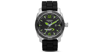 Kawasaki Team Green Fossil Watch - MotorsportsGear