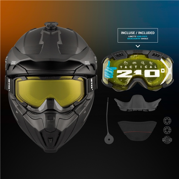 CKX Titan Original Backcountry Helmet With 210° Goggles
