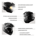 CKX Mission AMS Full Face Electric Double Shield Helmet